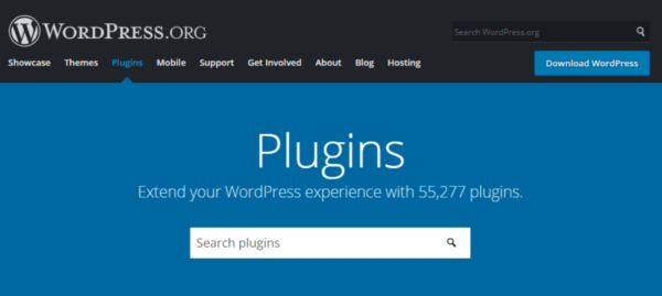 WordPress.org website screenshot