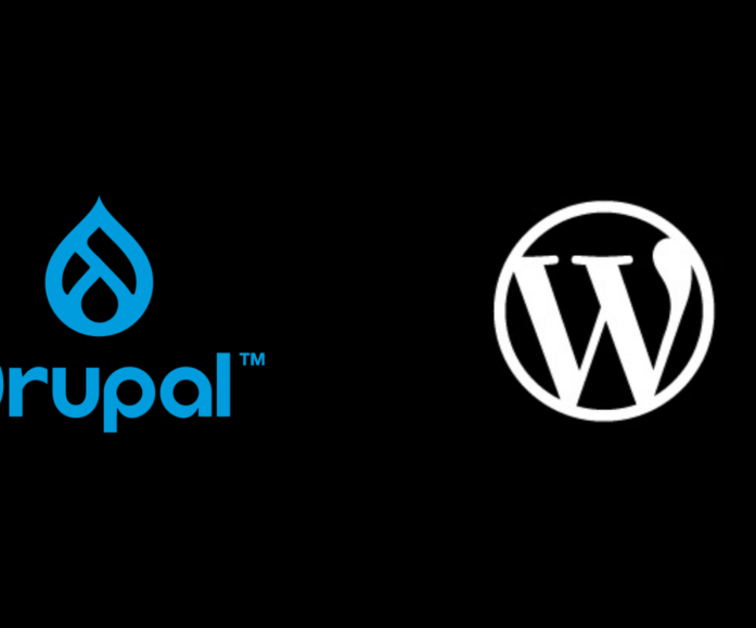 Drupal and WordPress logo
